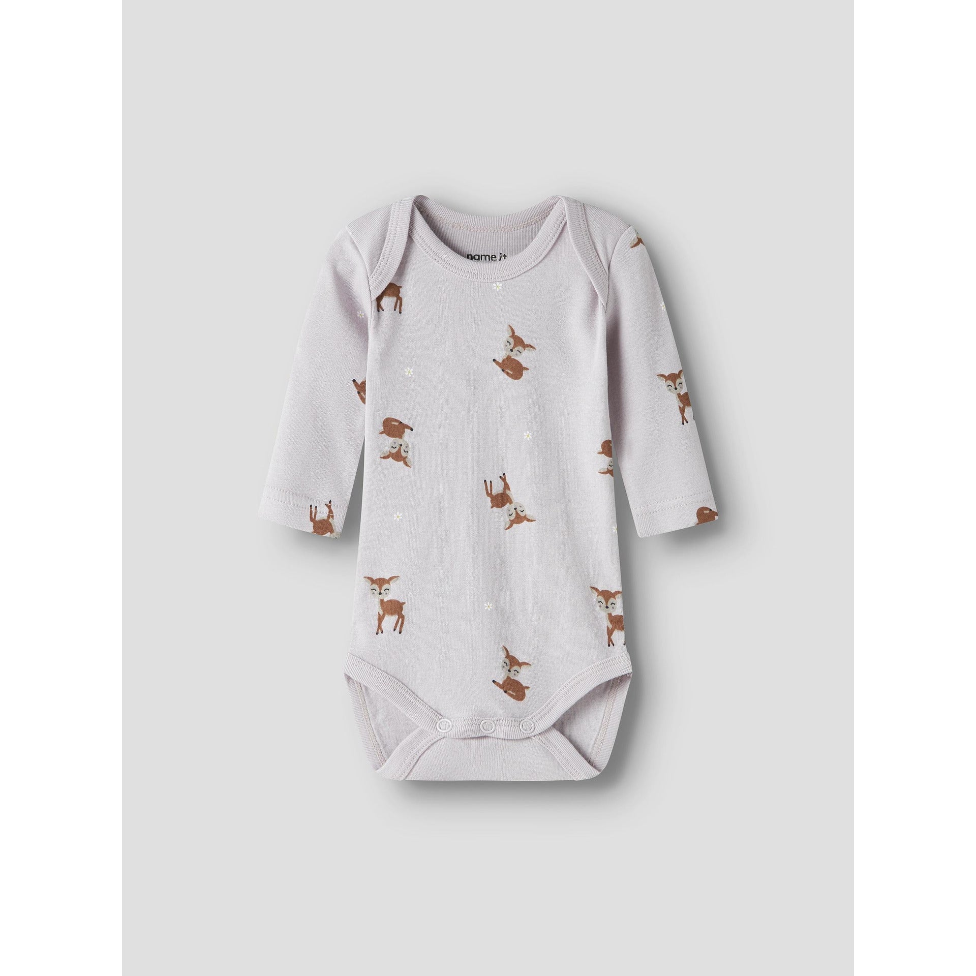 3бр. боди Lilac Marble/Lavender Gray органичен памук