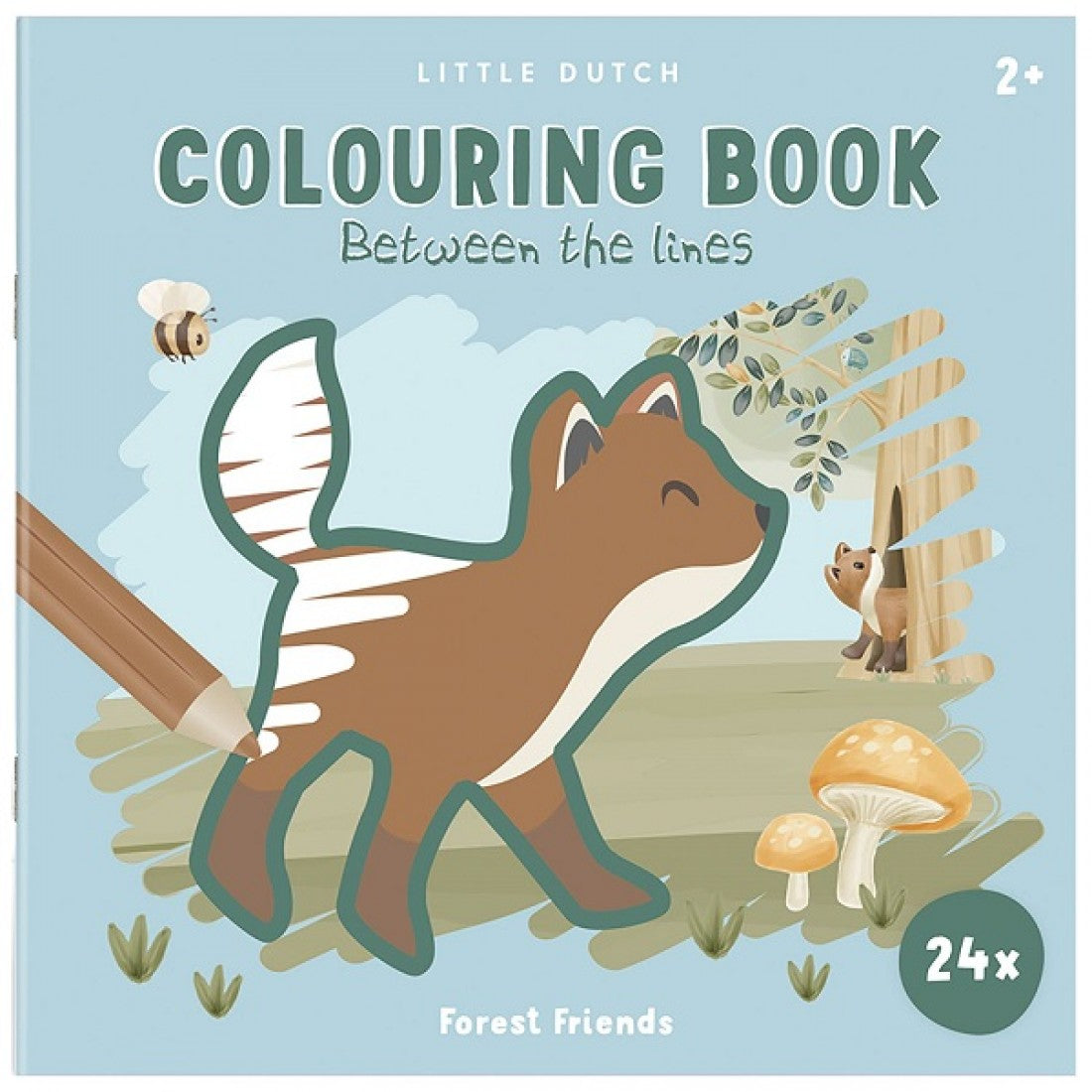 Книжка за оцветяване в линиите FOREST FRIENDS