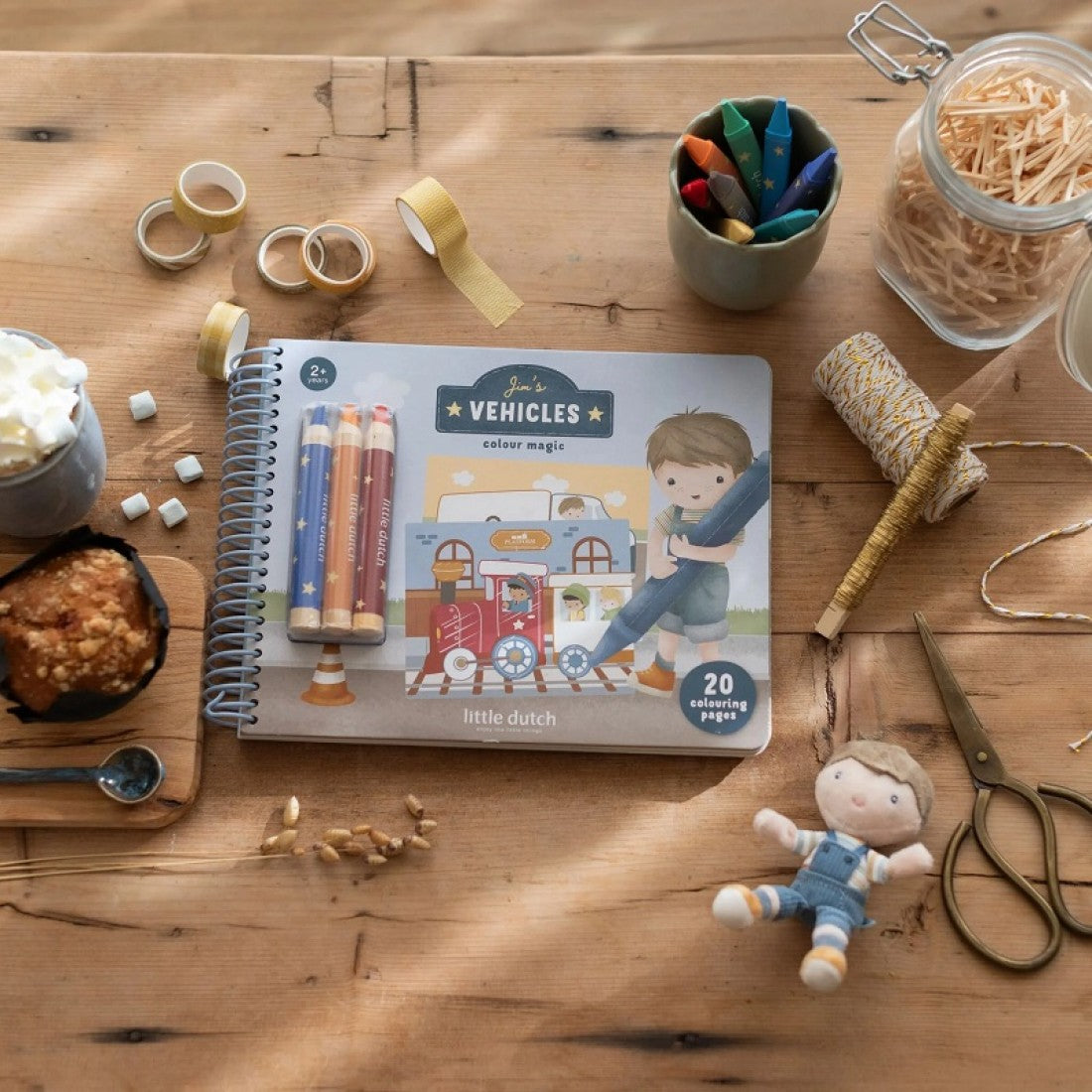 Магическа Книжка за Оцветяване Jim & Friends