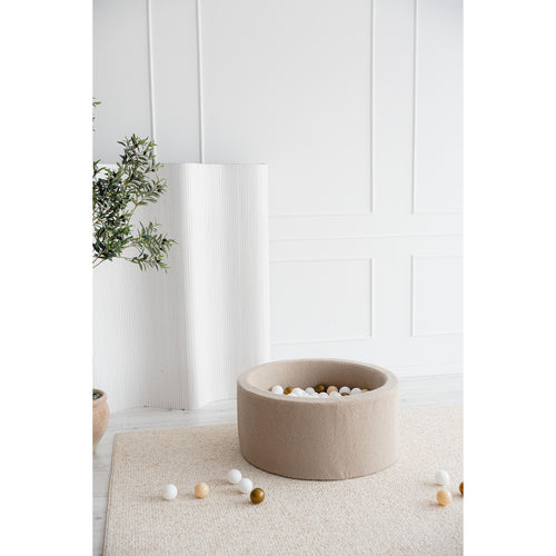 Басейн с топки Bouclé, бежов 90x40