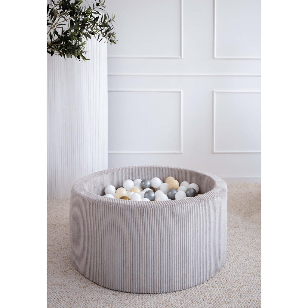 Басейн с топки Rib Velvet, сив