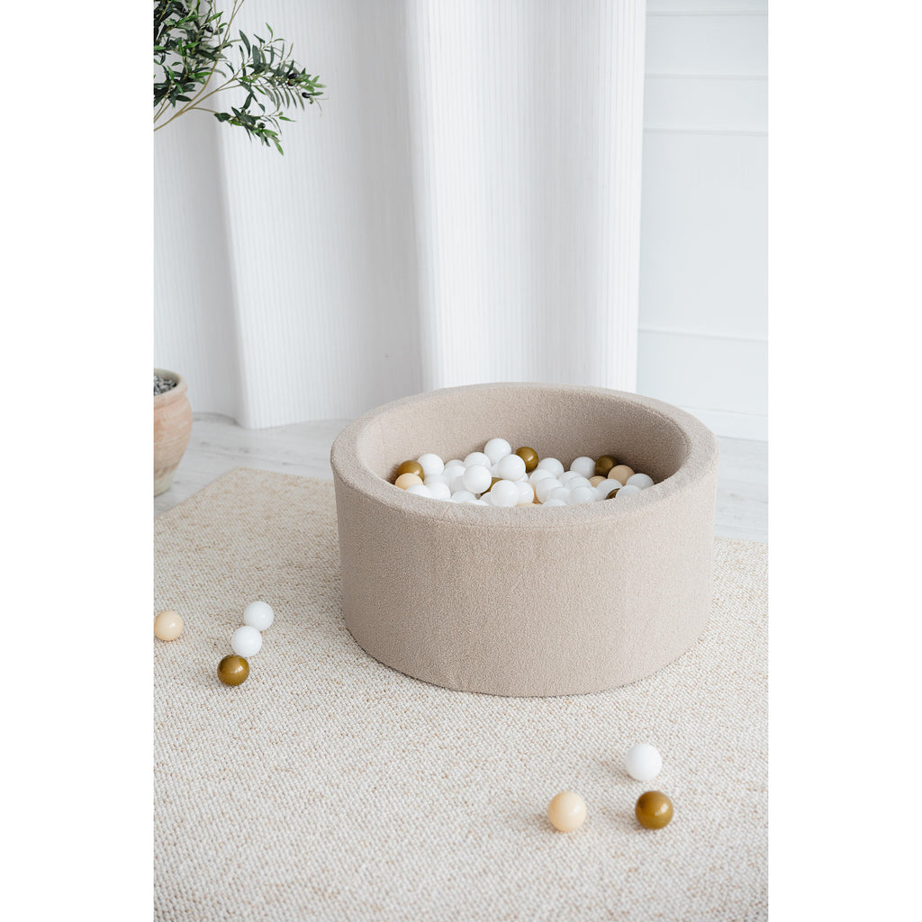 Басейн с топки Bouclé, крем 90x40