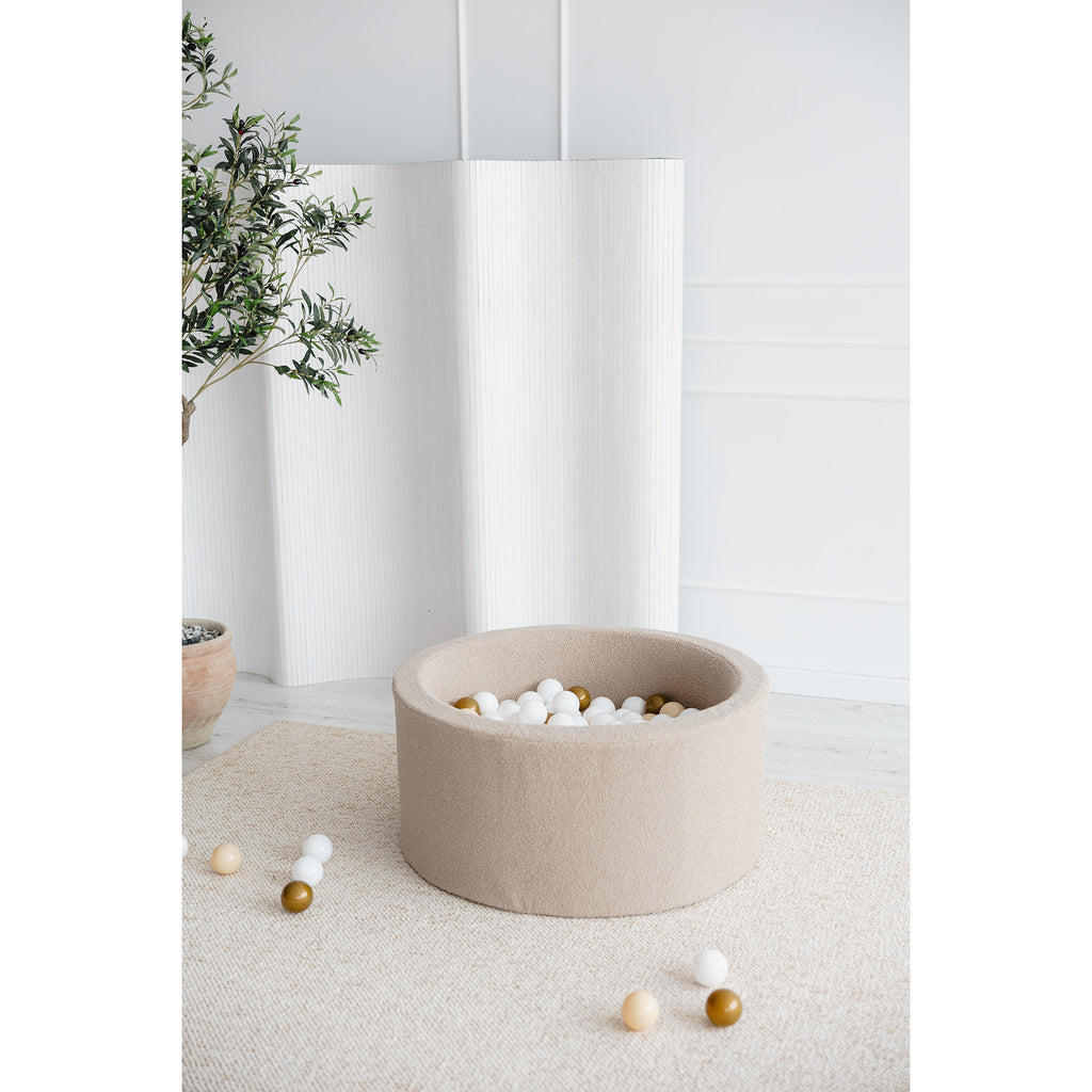 Басейн с топки Bouclé, крем 90x40