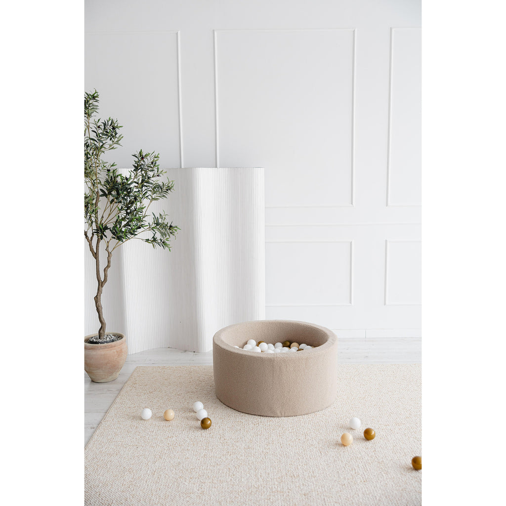 Басейн с топки Bouclé, крем 90x40