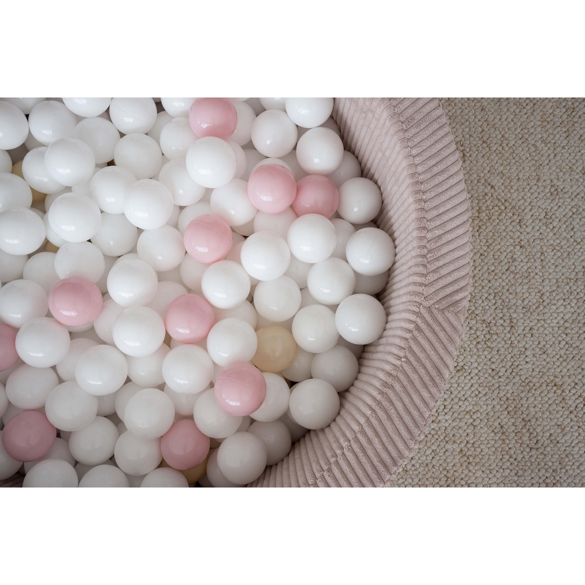 Басейн с топки Rib Velvet, мръсно розово