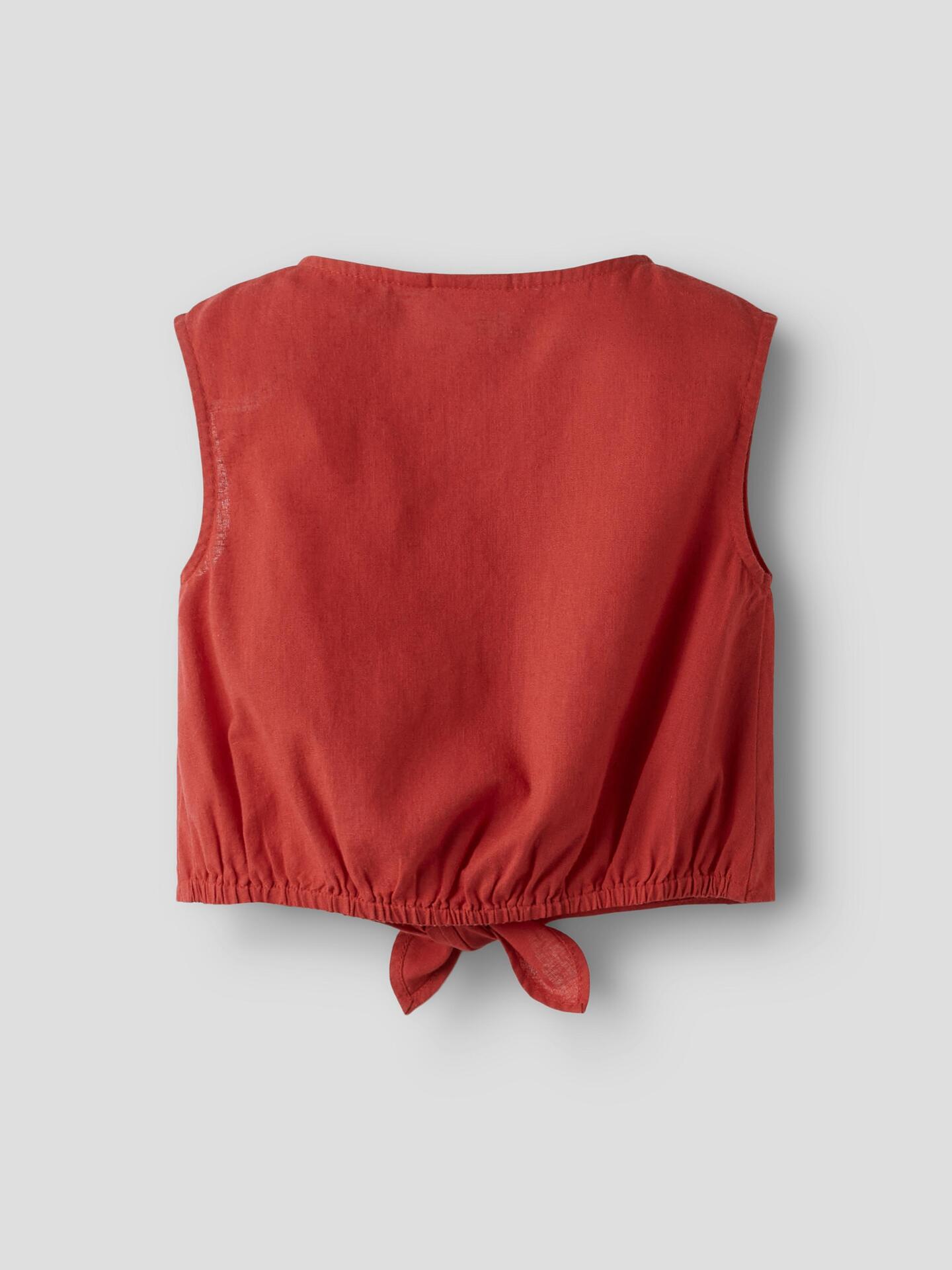 Блуза с лен FALINNEN Chinese Red