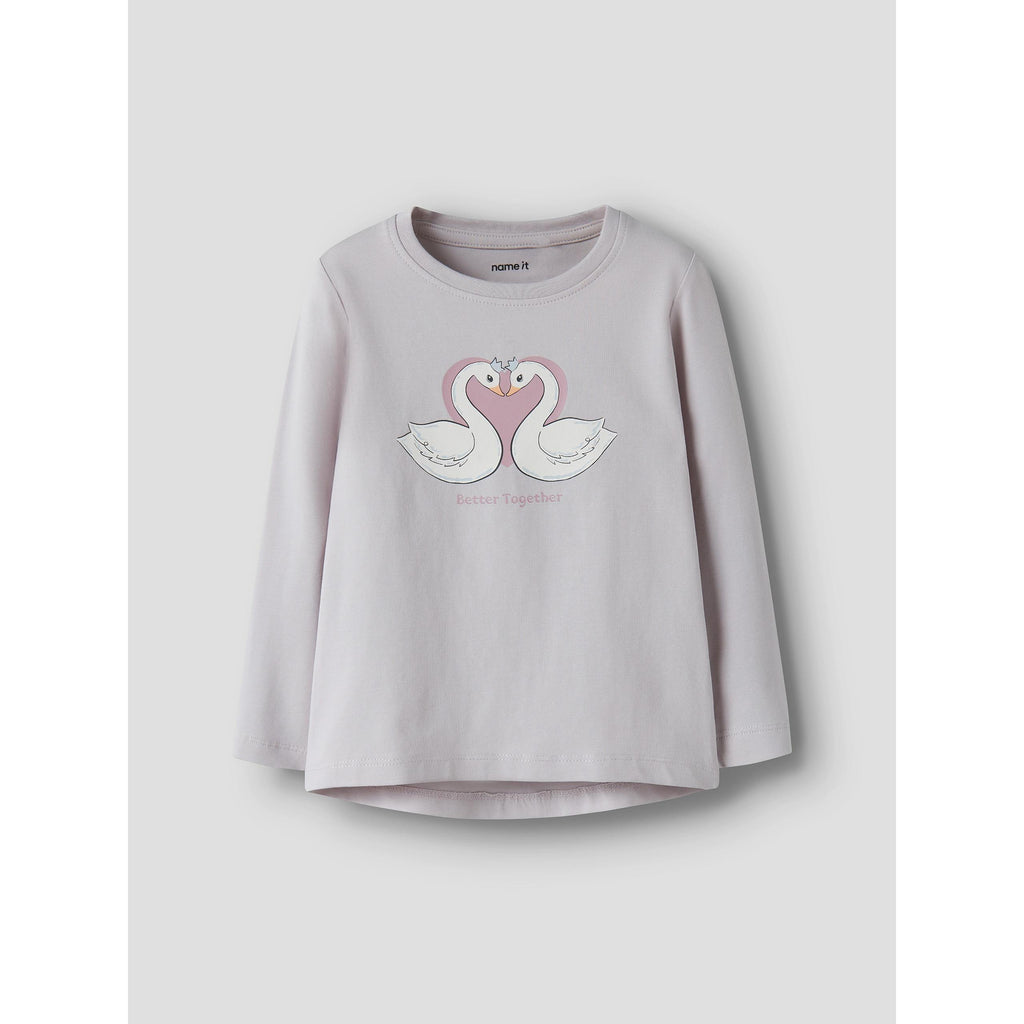 Блуза VIX Lilac Marble Swan Heart органичен памук