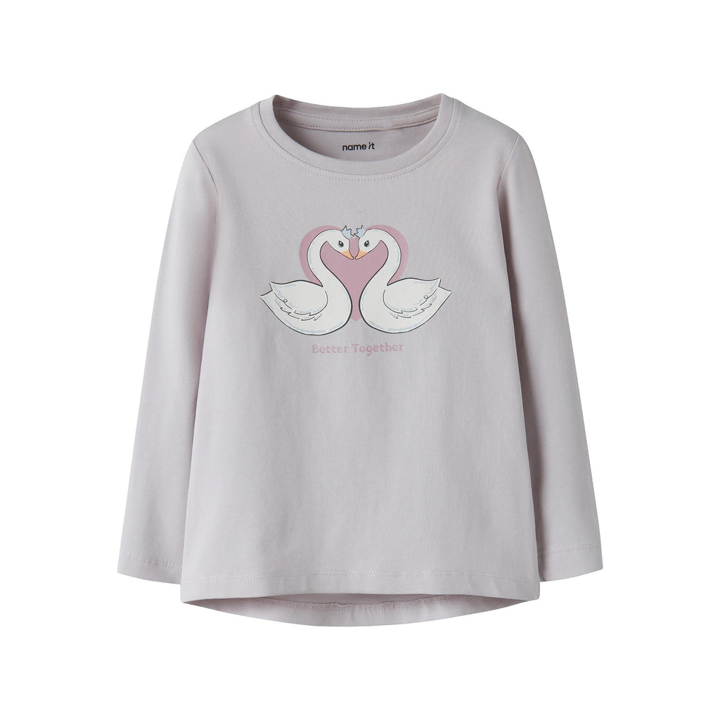 Блуза VIX Lilac Marble Swan Heart органичен памук