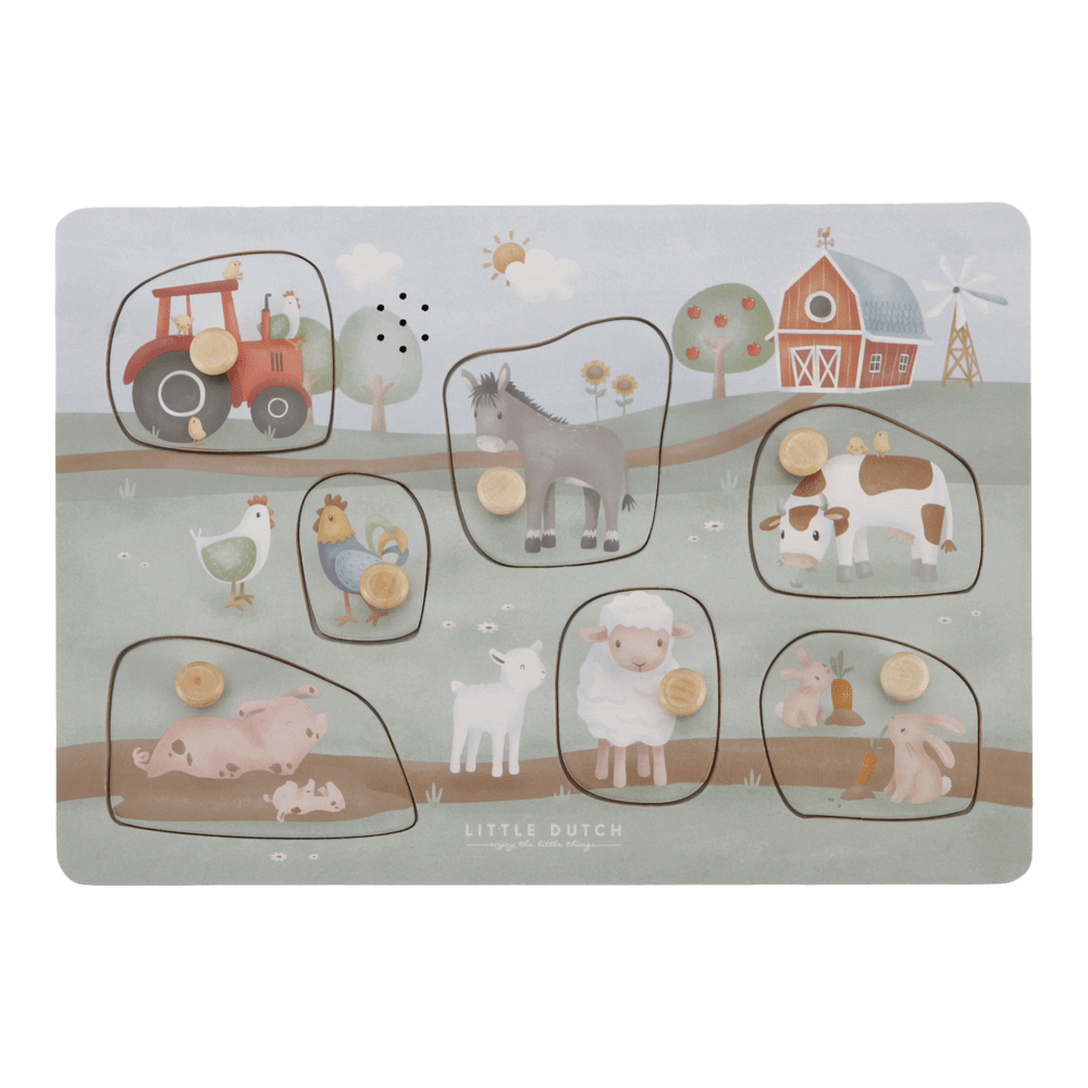 Дървен Музикален Пъзел Little Farm