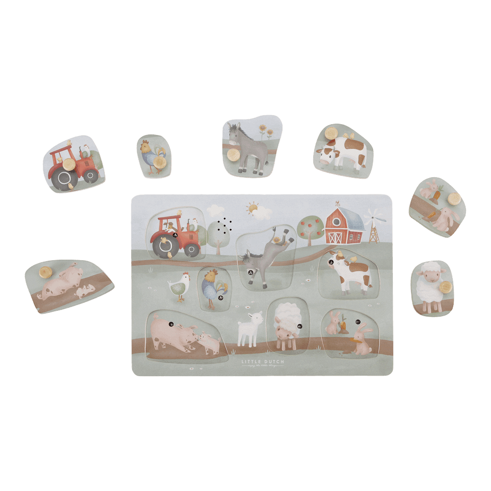 Дървен Музикален Пъзел Little Farm