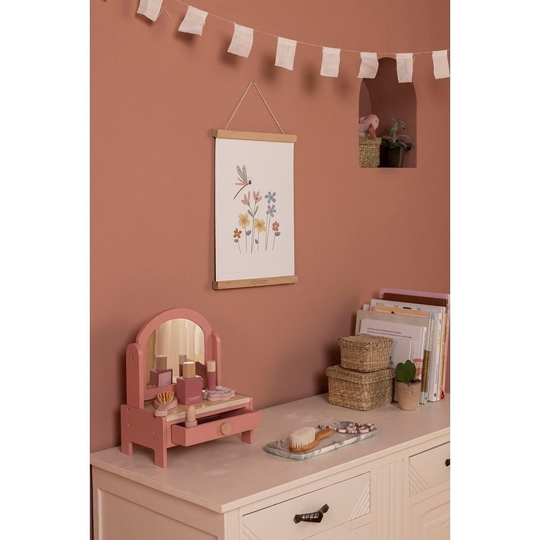 Детска Дървена Тоалетка с Гримове