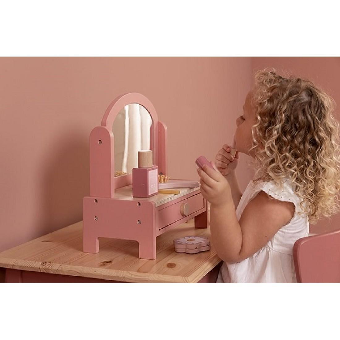 Детска Дървена Тоалетка с Гримове