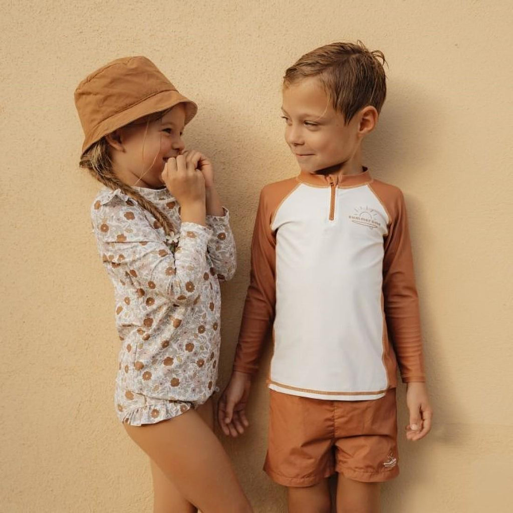 Двустранна Шапка за Слънце Orange / White