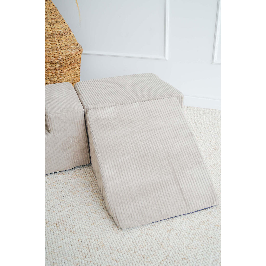 Set 3 piese Rib Velvet, crem
