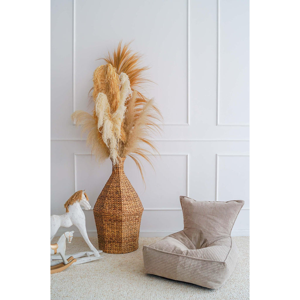 Пуф Rib Velvet, сив