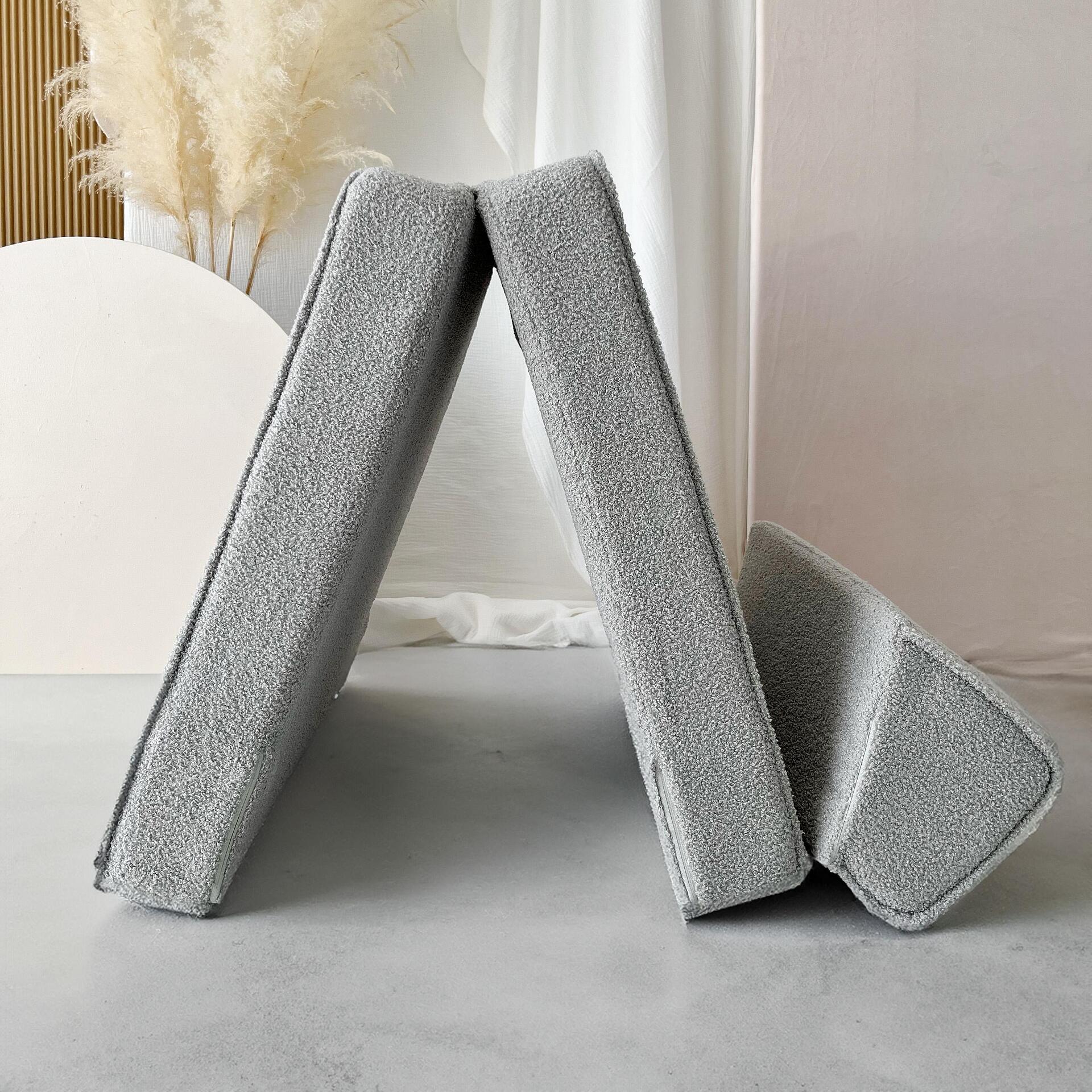 Шезлонг Bouclé, сив