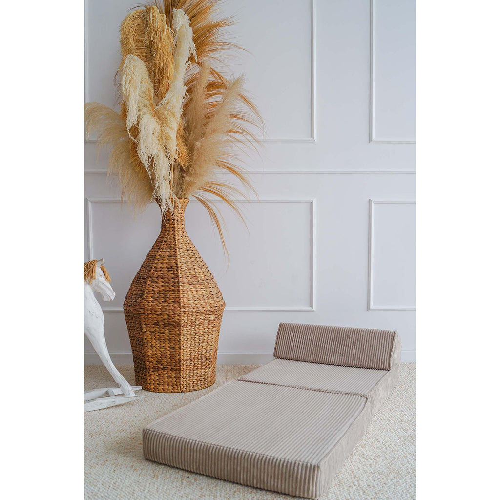 Шезлонг Rib Velvet, бежов