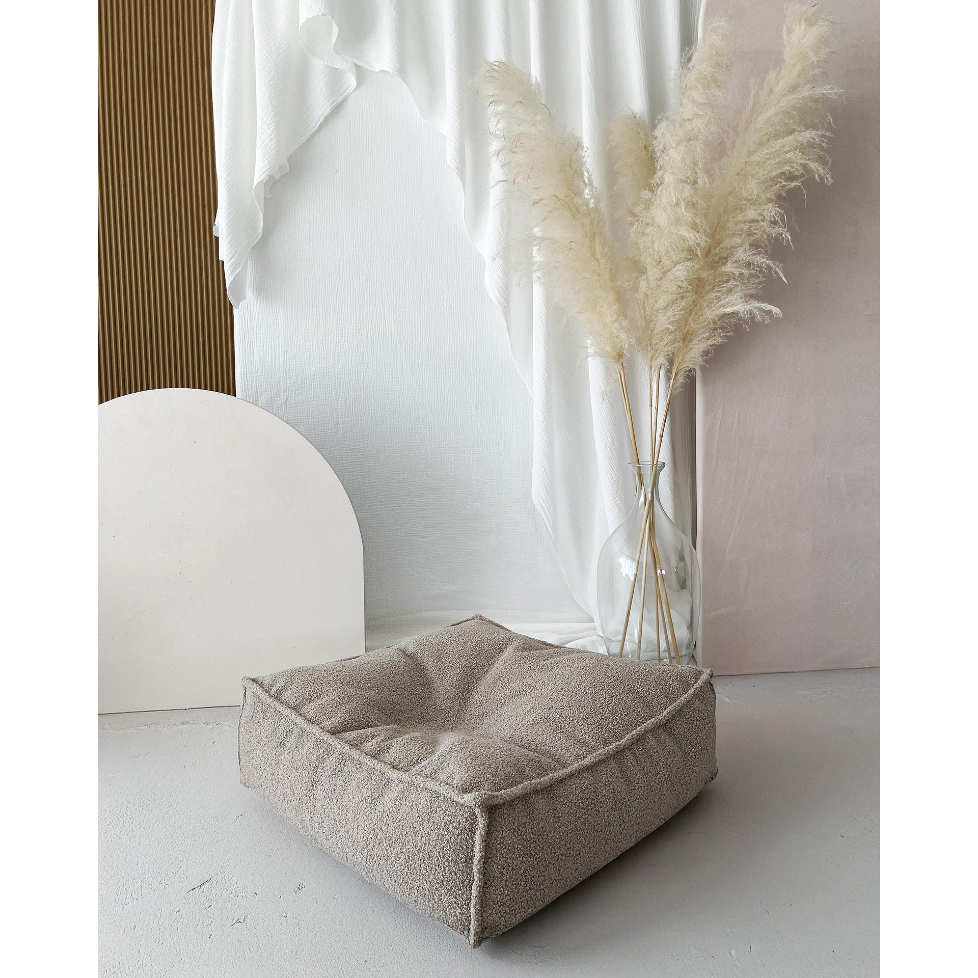 Табуретка Bouclé, бежов