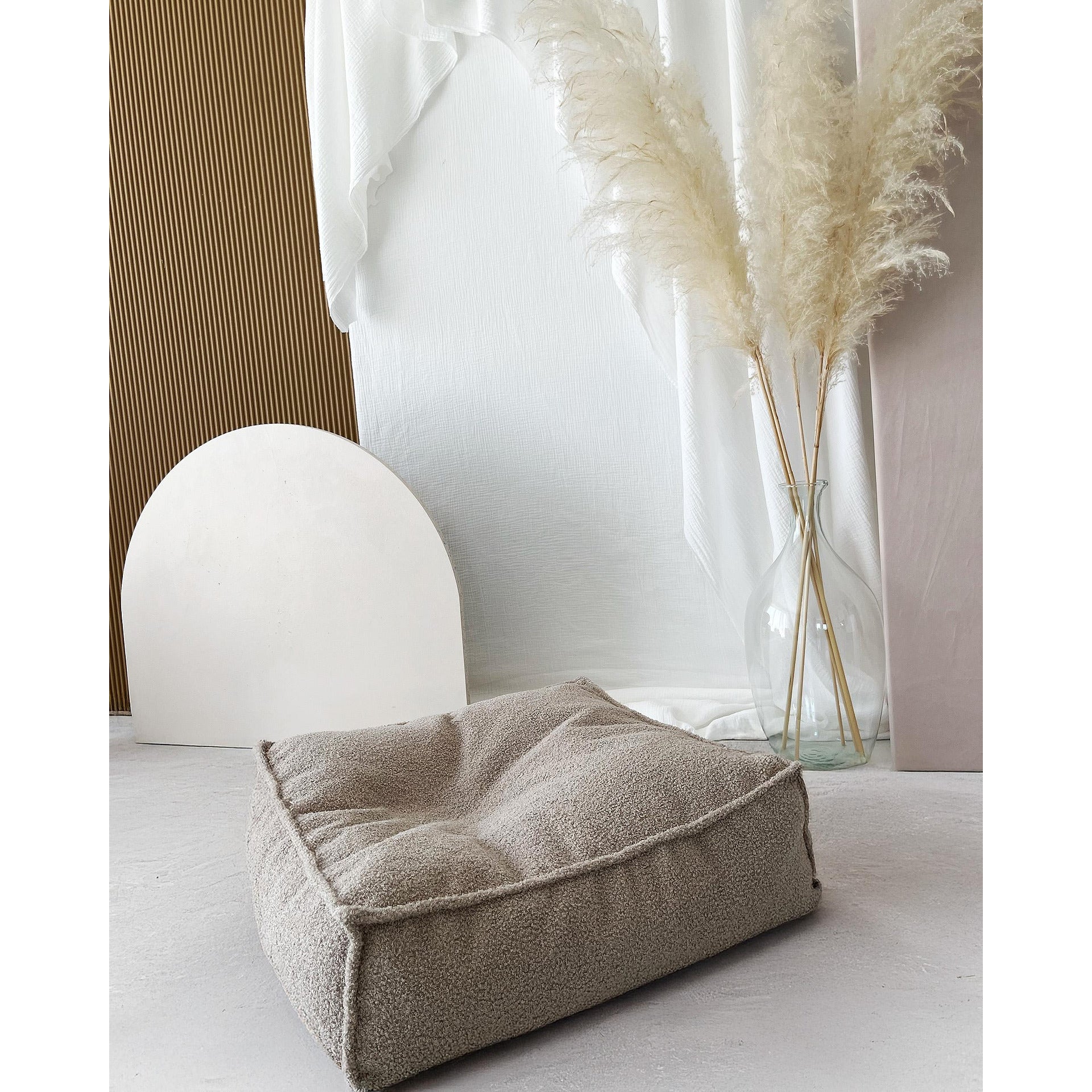 Табуретка Bouclé, бежов