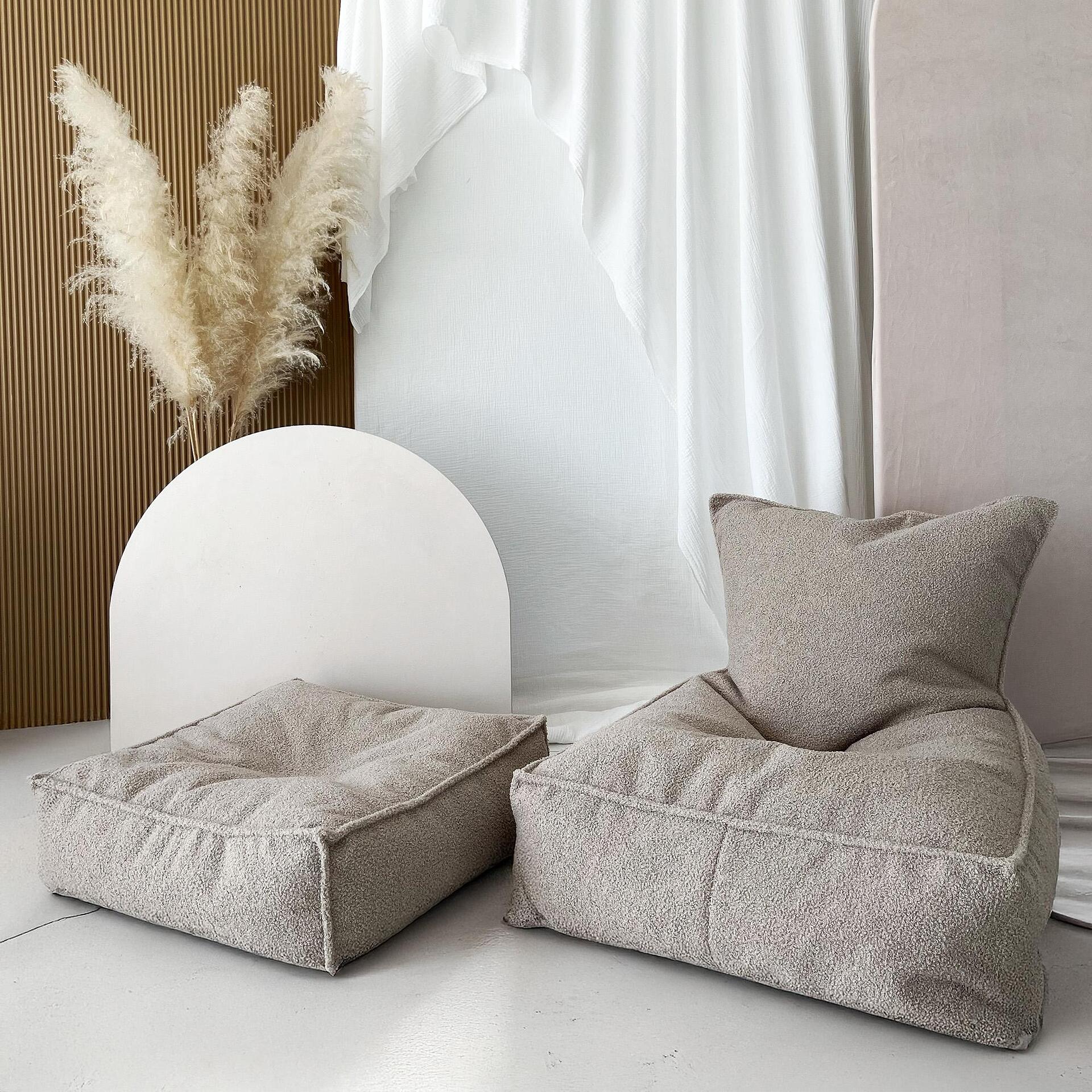 Табуретка Bouclé, бежов