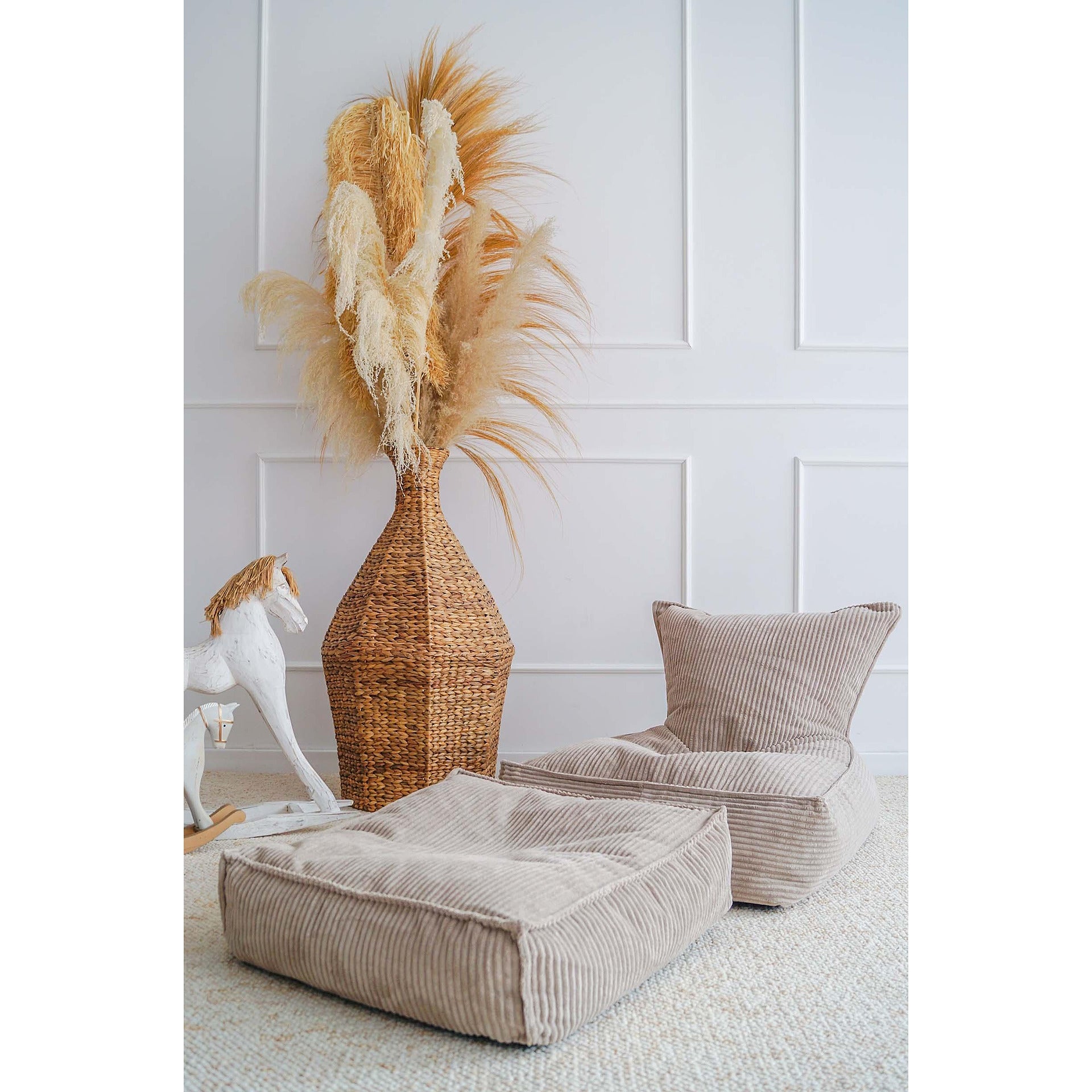 Табуретка Rib Velvet, бежов