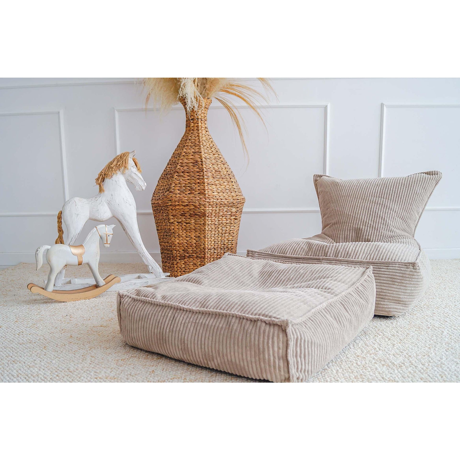 Табуретка Rib Velvet, крем